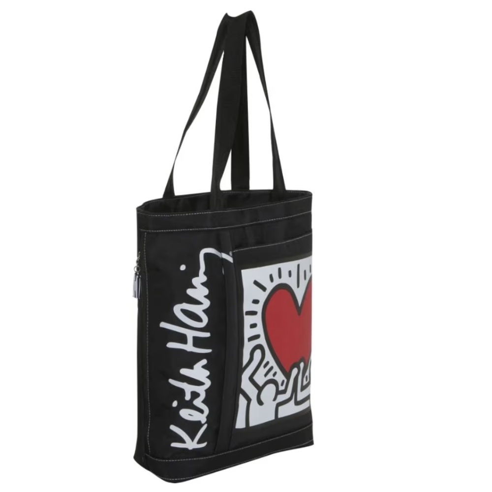 Koko x Keith Haring Houston Large Tote | Black | Graphic Art Bag
